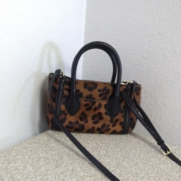 Tory Burch Real Dyed Fur Leather Satchel Bag - Picture 8 of 8